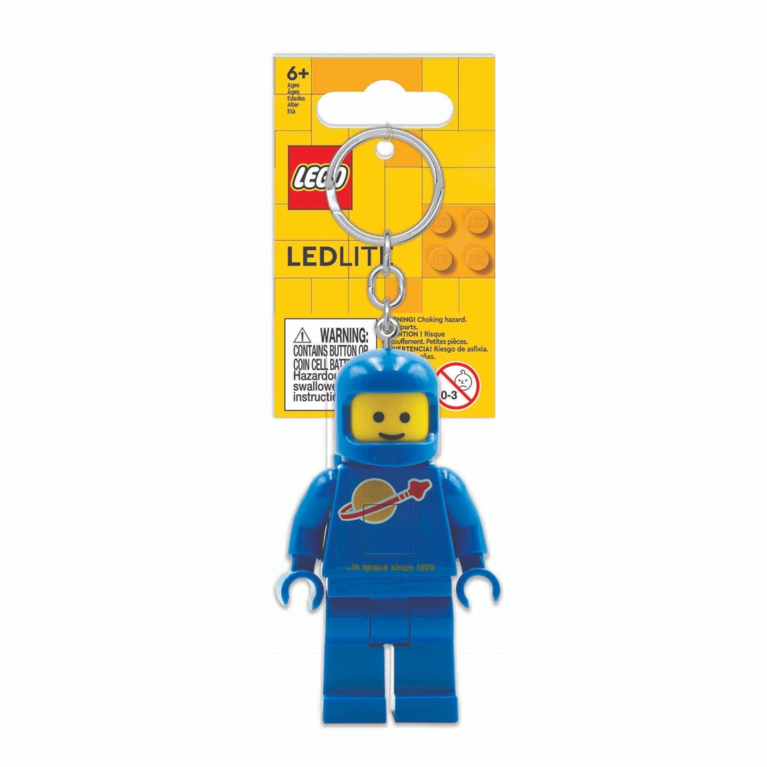 Brelok z Latarką Lego Niebieski Astronauta