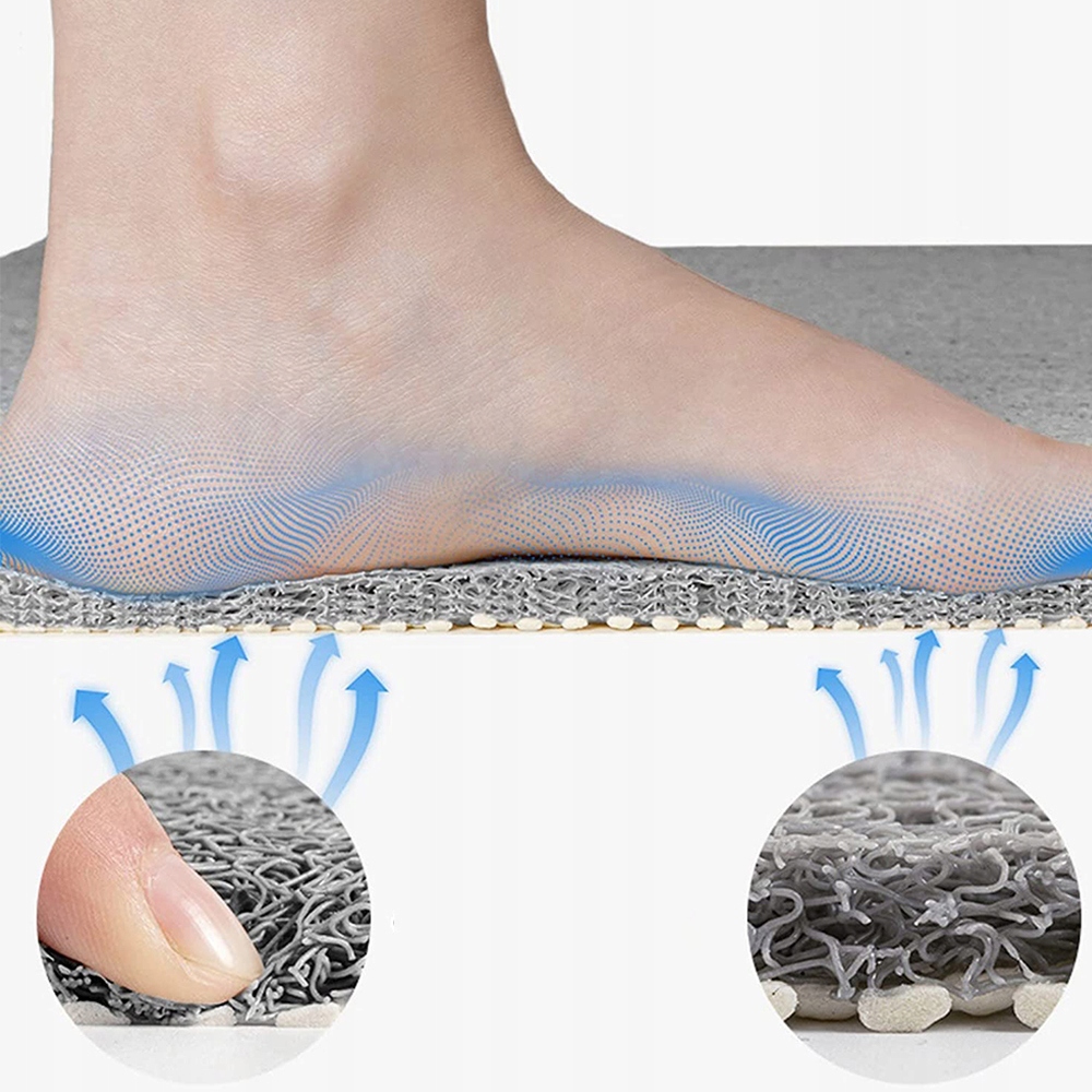 MATA ANTYPOŚLIZGOWA POD PRYSZNIC BRODZIK 40×60cm Długość 53 cm