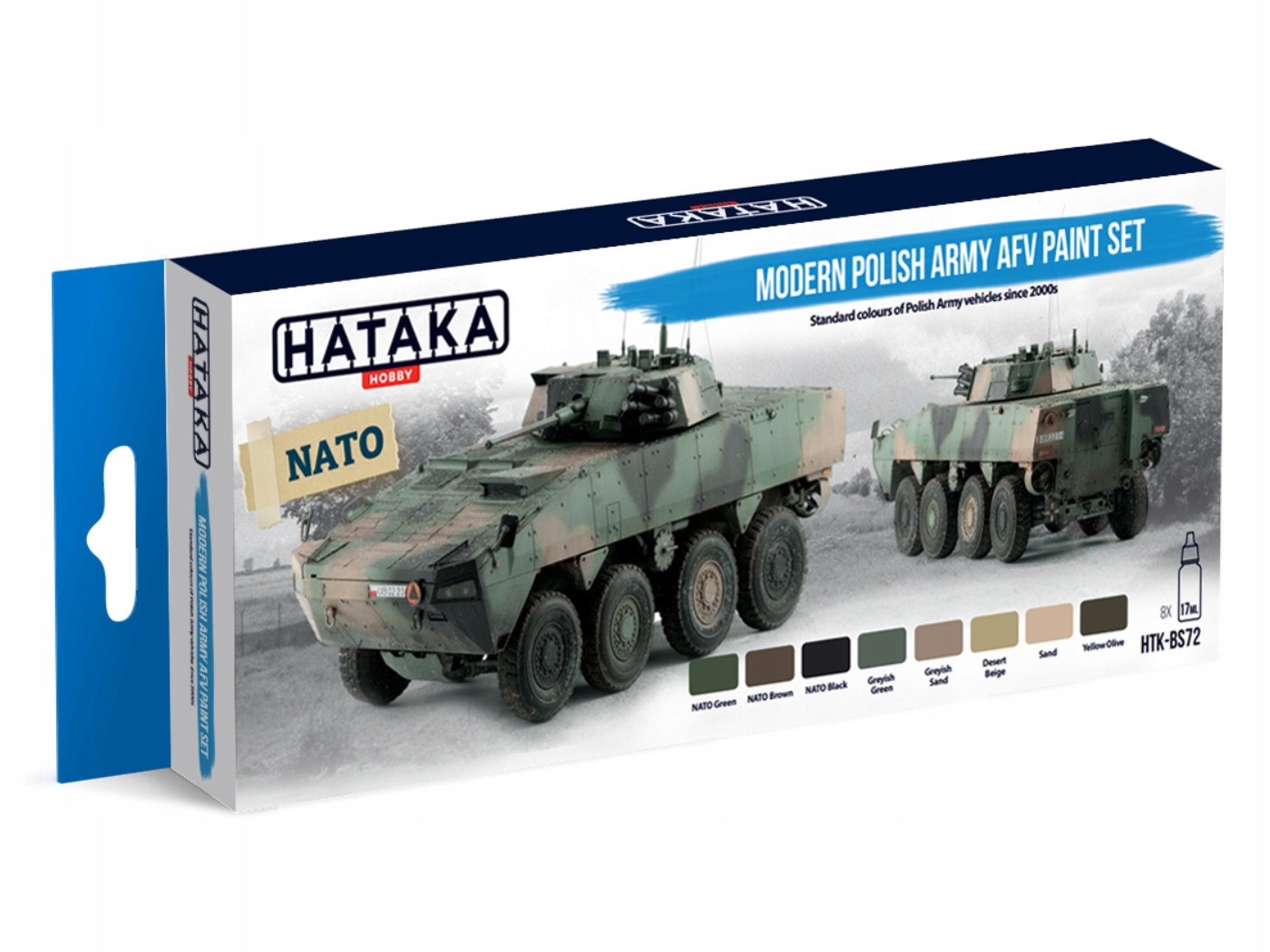 Sada akrylových barev Modern Polish Army Afv HTK-BS72 Hataka