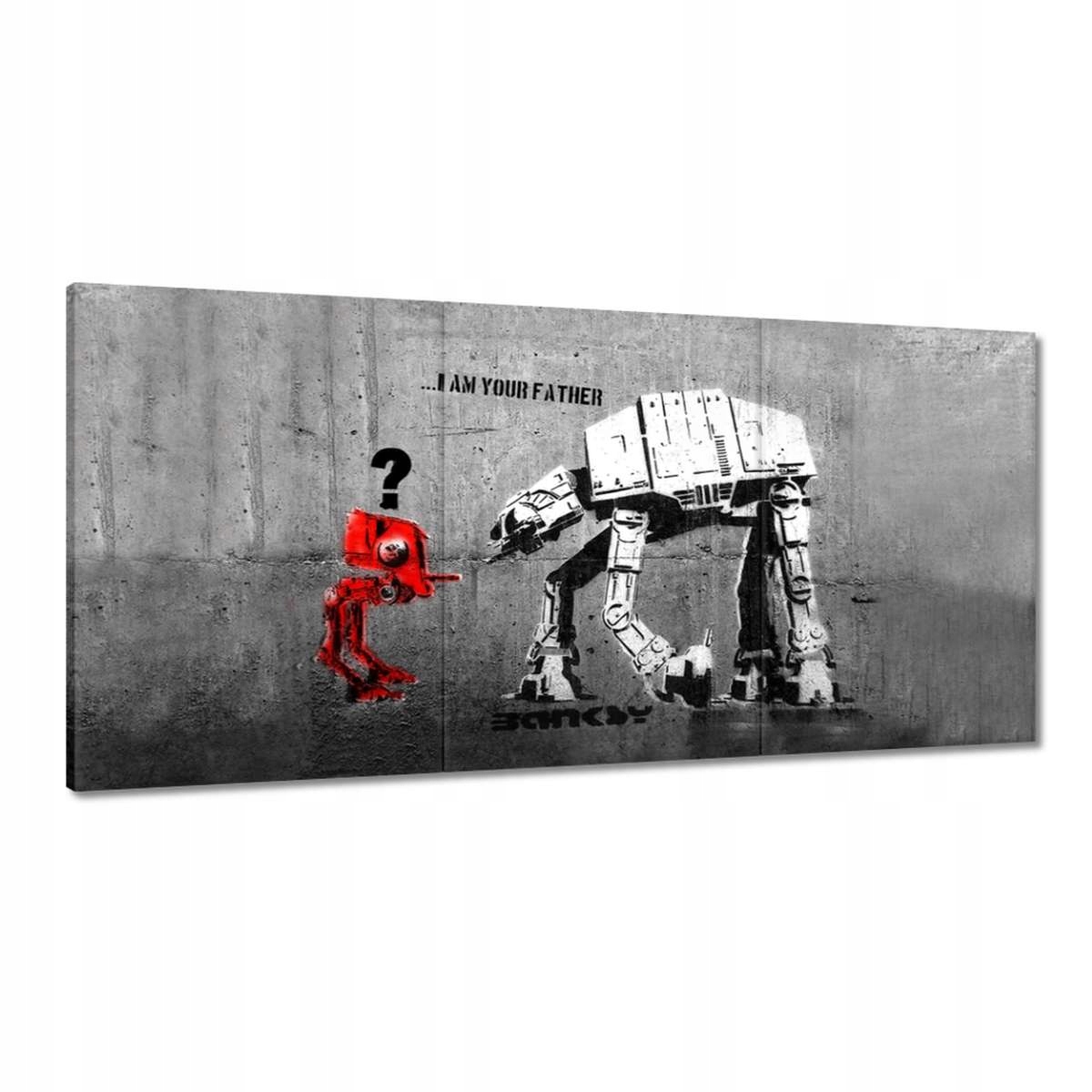 Obrazy 120x60 Banksy I am your father