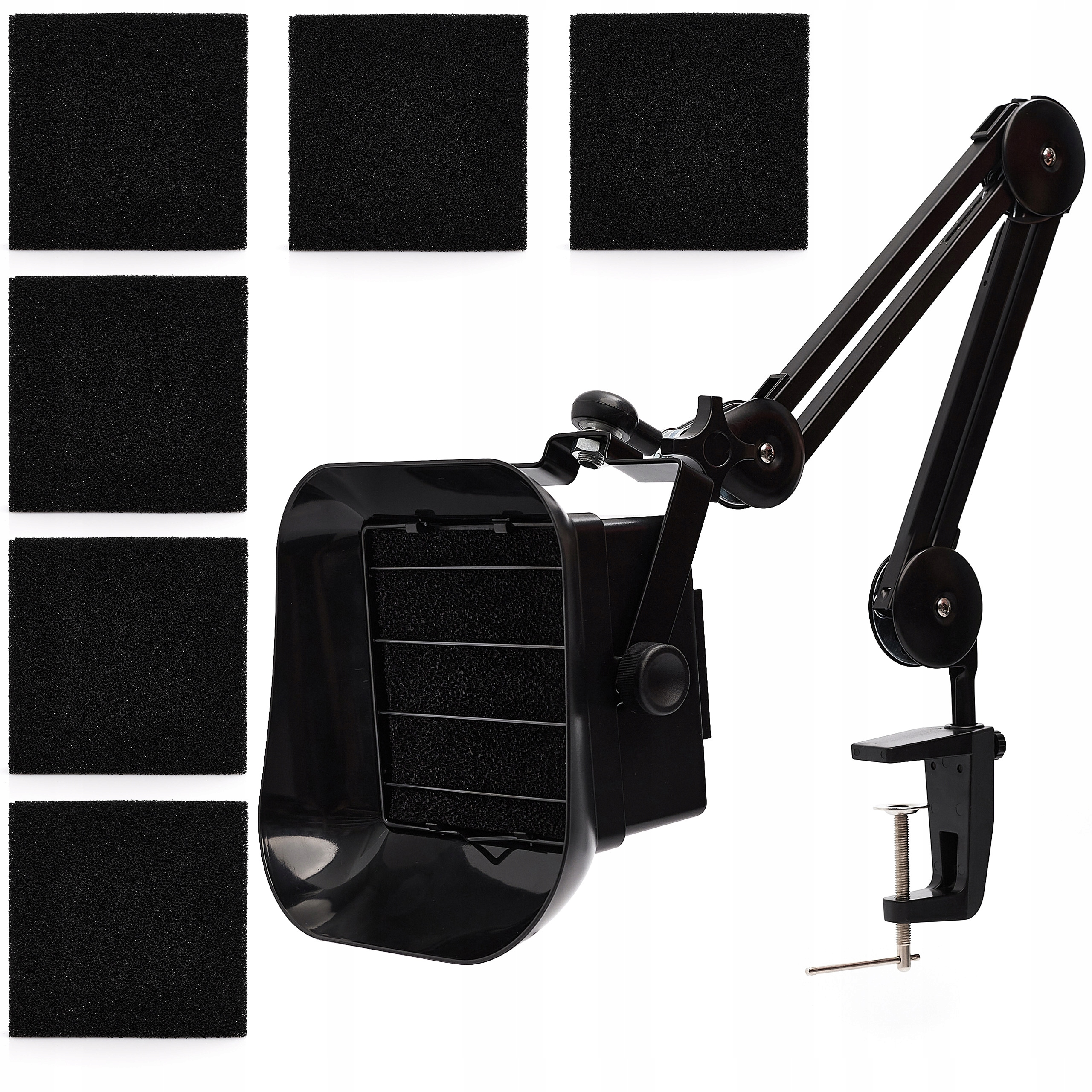 Pohlcovač Výparů Pájecího Kouře 23W Výkonný Odsávač 6x Uhlíkový Filtr