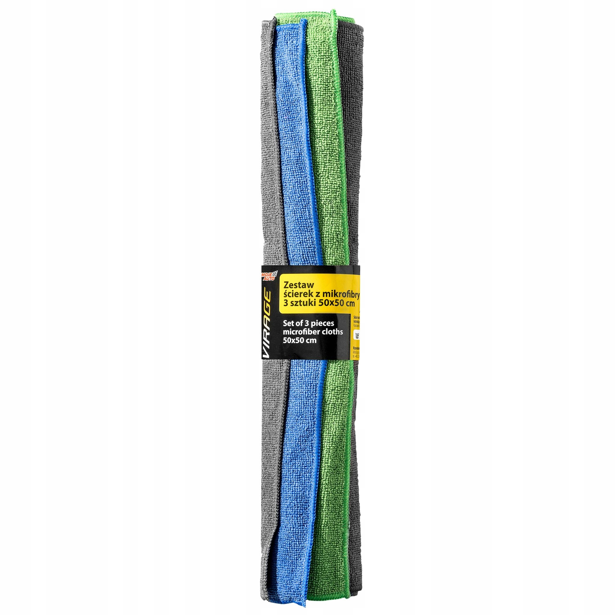 Ściereczki Samochodowe z Mikrofibry 3 szt 50cm x 50cm Moje Auto Virage