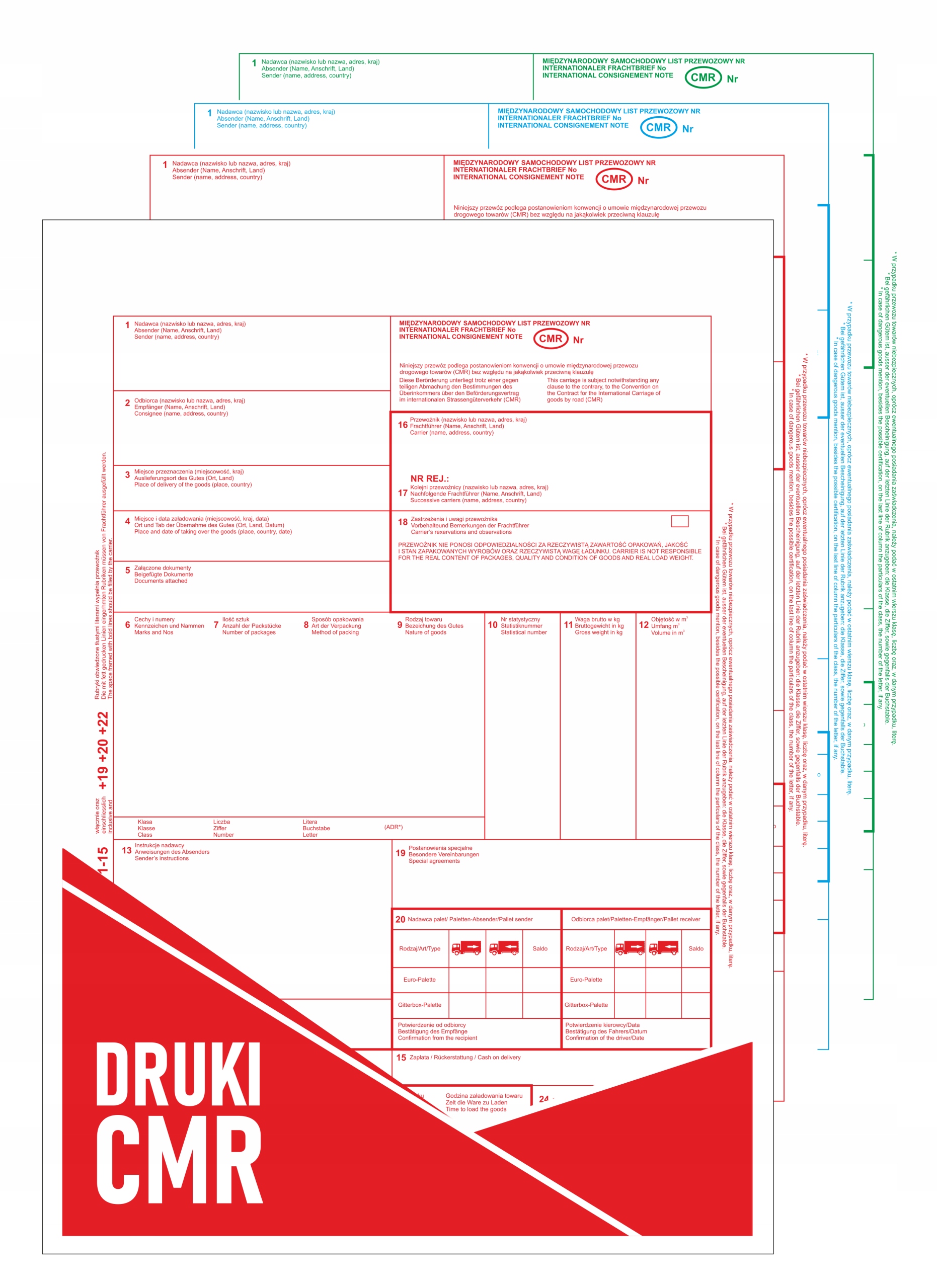 

Cmr List przewozowy 1+2 (99 kartek, 33 kpl.)