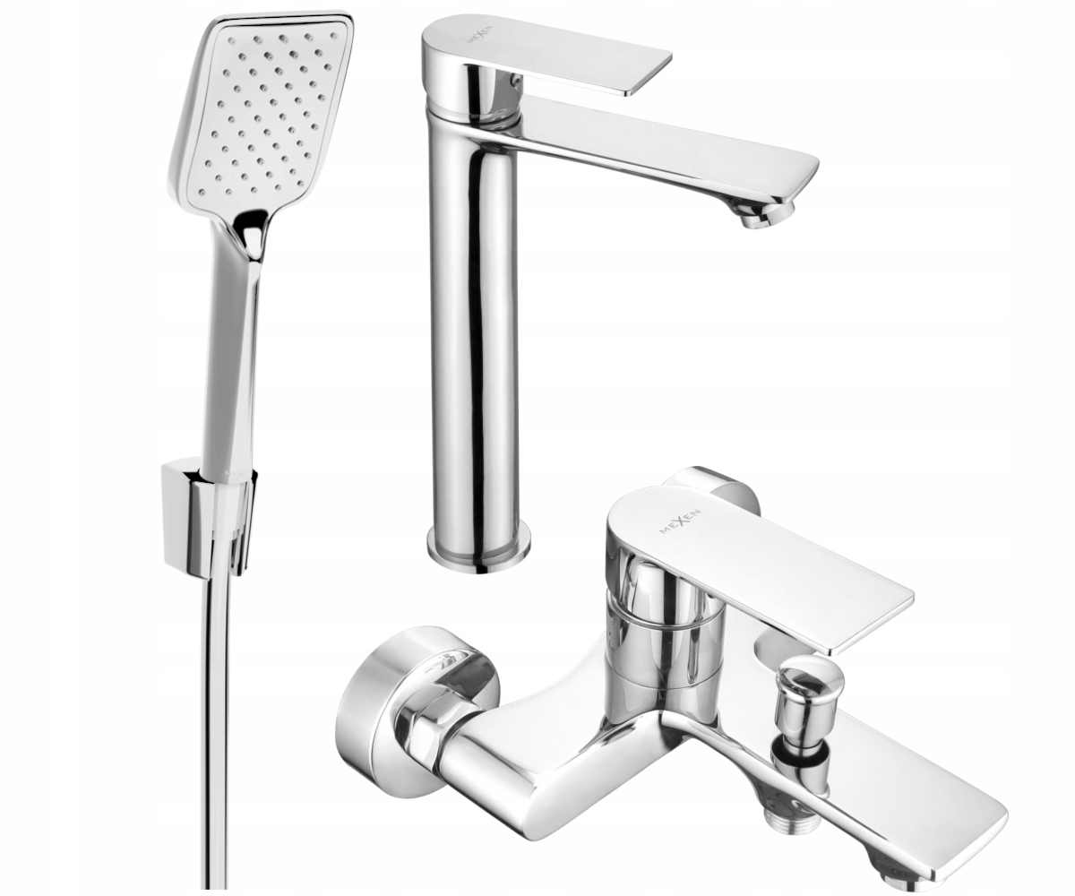 Mexen Royo Chromovaná Vanová Baterie Sada, Série R62, Elegantní Design
