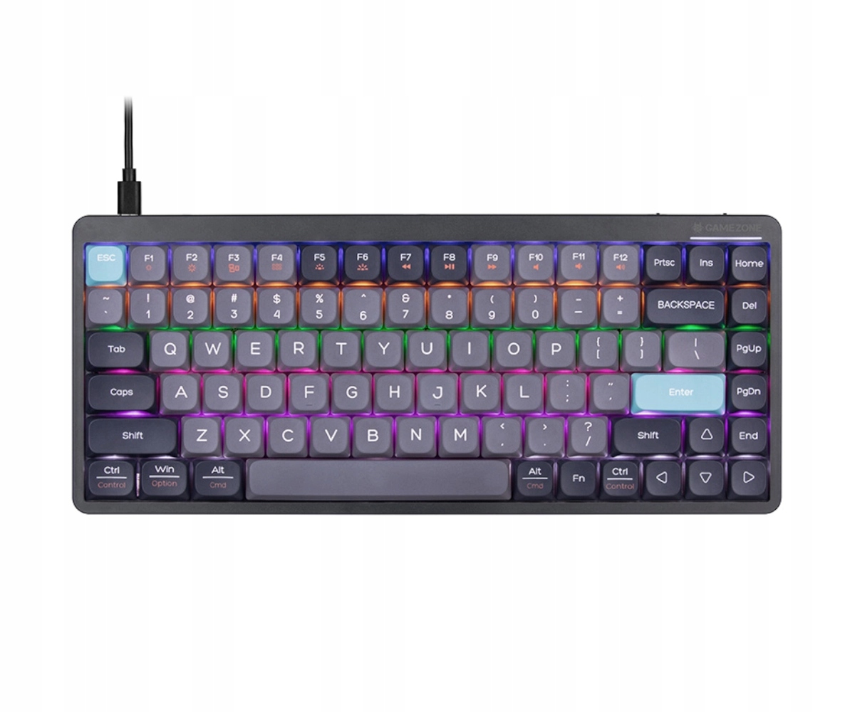 Klawiatura mechaniczna Tracer Fina 84 Outemu Red Tkl Rgb Bt Usb 2,4GHz