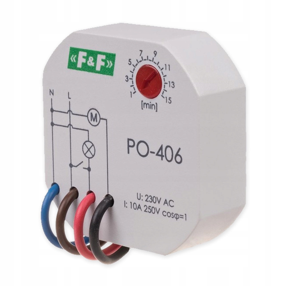 

F&f Przekaźnik Czasowy Zwłoka Opadania PO-406