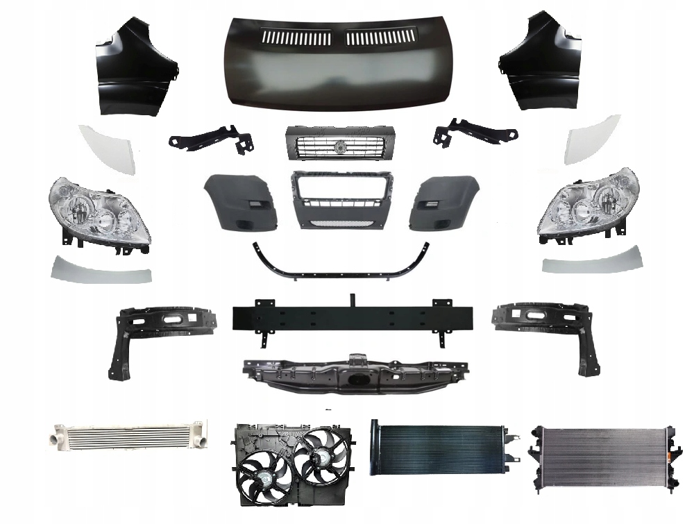 CITROEN JUMPER 2006-2014 KOMPLETNY PRZÓD MASKA PAS