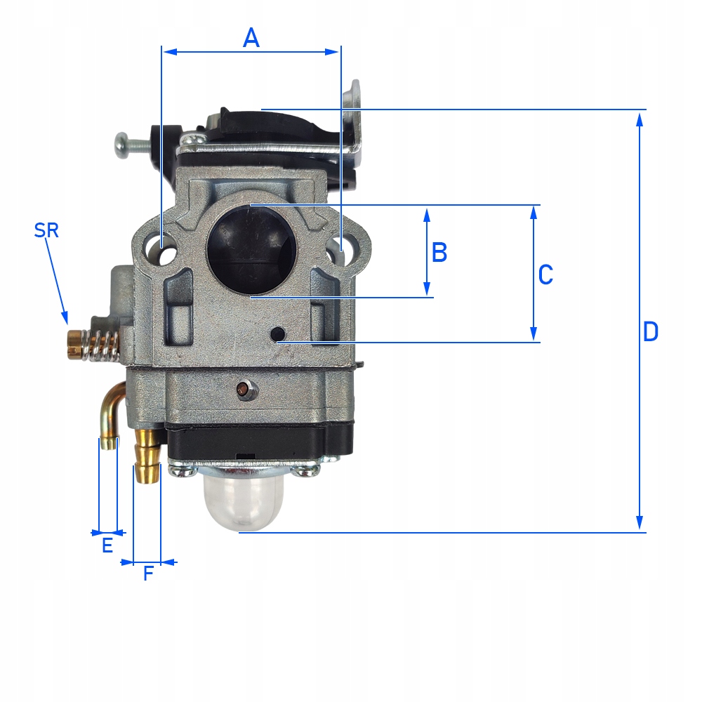 Mocny Gaźnik Do Kosy Spalinowej NAC BP52LM-T Kod producenta PRO-S-BC580V*046