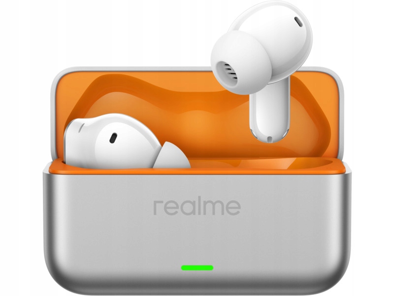 realme Buds T500 Pro Dokanałowe Bluetooth 6.1 Srebrno-biały