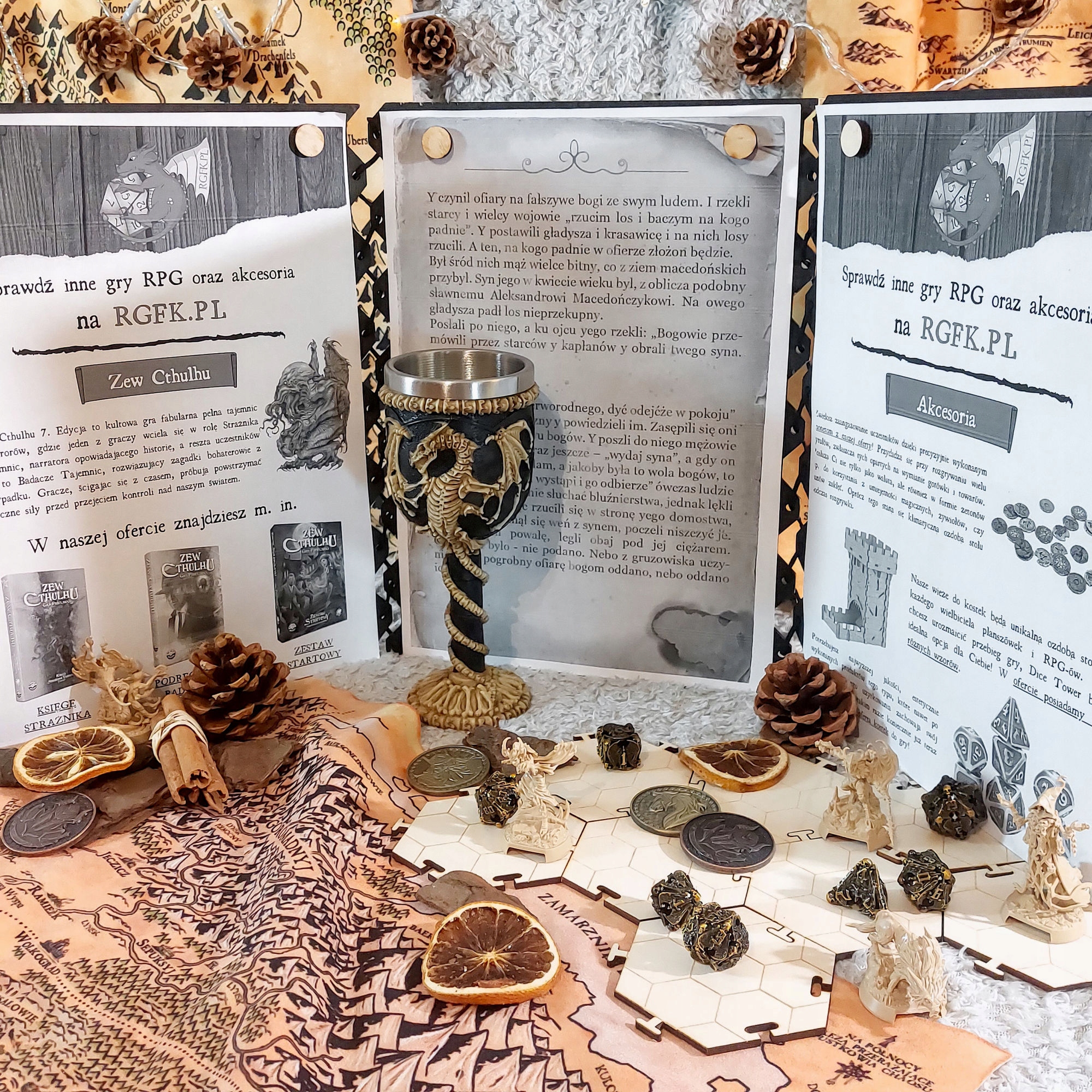 PERSONALIZOWANY EKRAN MISTRZA GRY 3 PANELE GRAWER Rodzaj ekrany