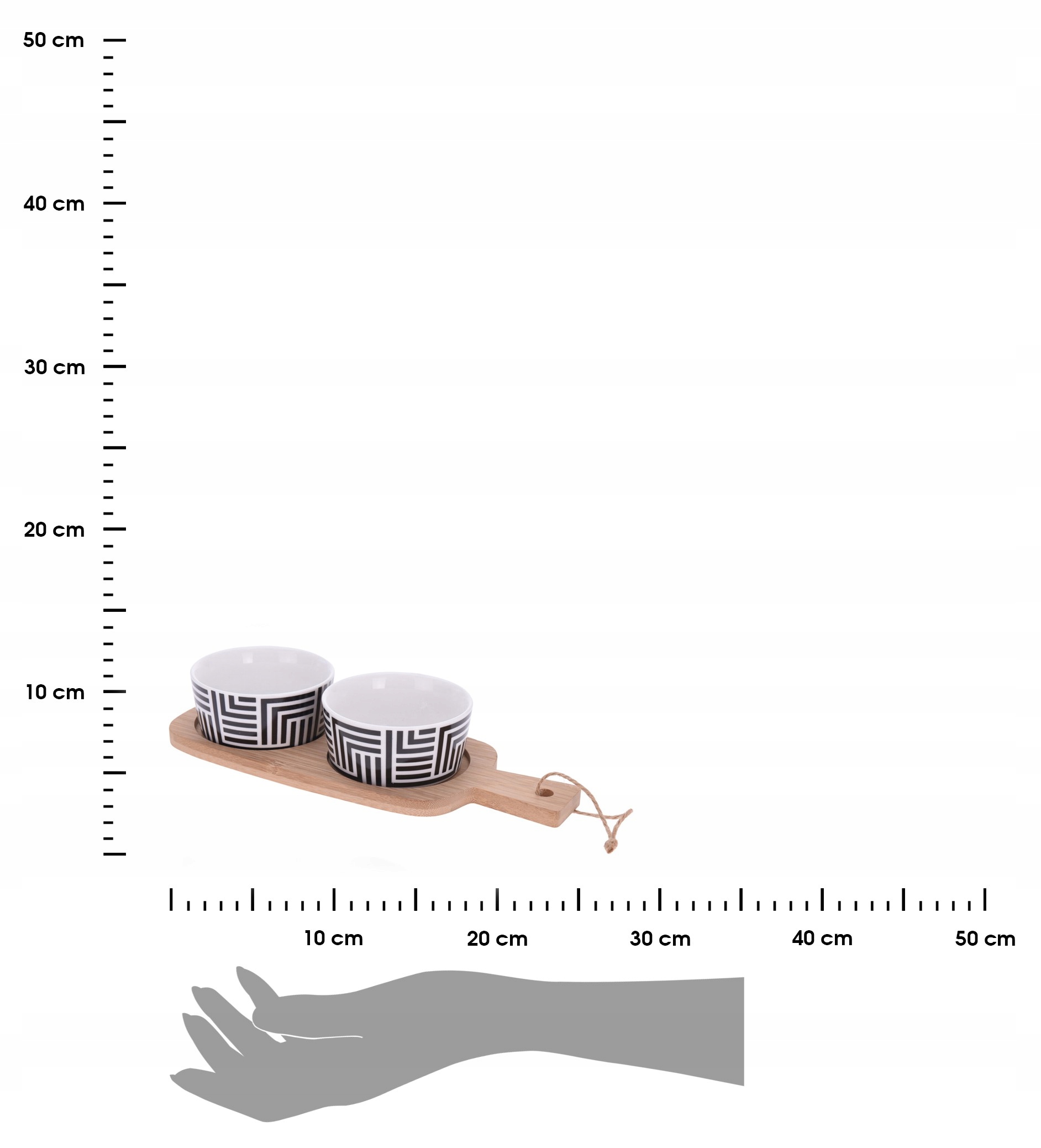 Zestaw miseczek do dipów sosów DIPÓWKI na desce Marka EH Excellent Houseware