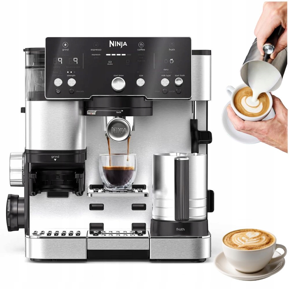 Pákový Kávovar Ninja Luxe Cafe Essential Es 501EU 1650W 14 Barov 2V1