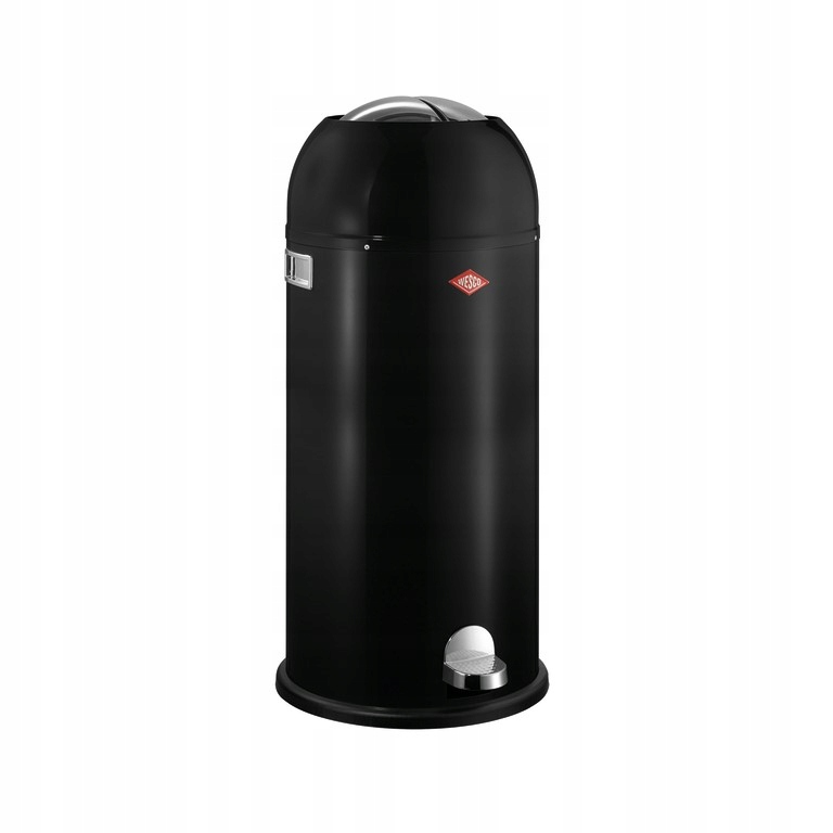 Wesco Kosz na śmieci czarny Kickmaster Maxi 40l Glossy stalowy niemiecki