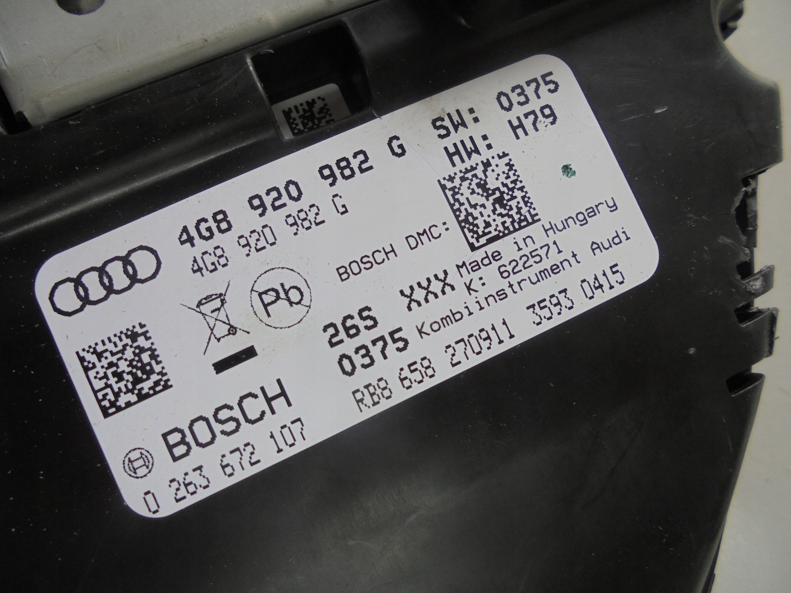 AUDI A7 C7 dials 3.0 4.0 TFSI dials dials