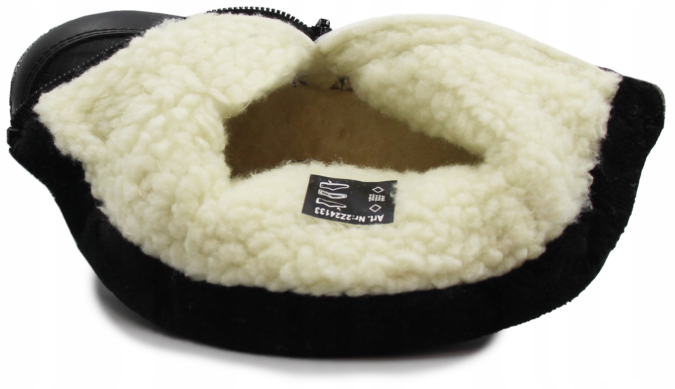 Ocieplane śniegowce dziewczęce Wojtyłko 2z24133 czarne 24 Rozmiar (new) 24