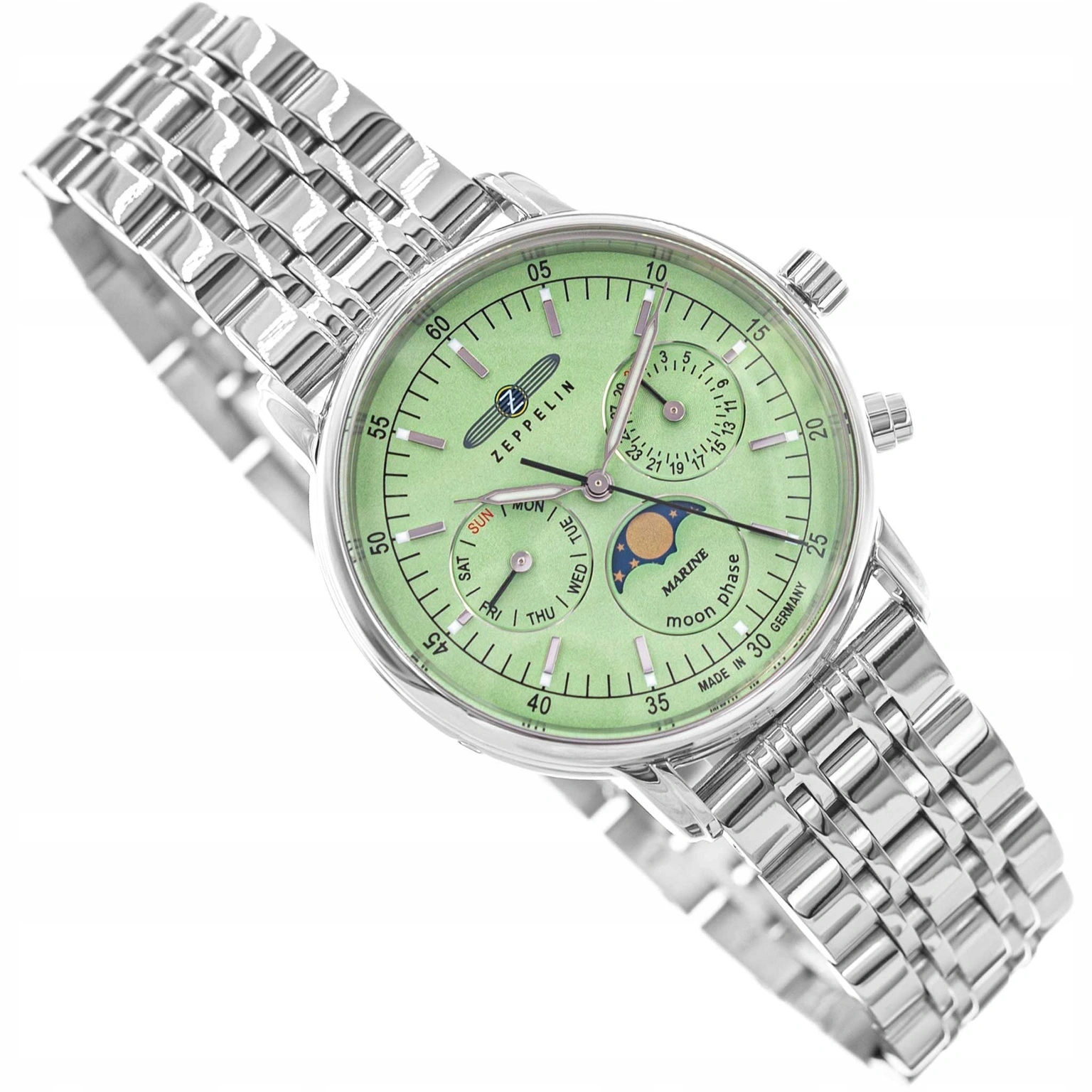 Dámské Hodinky Zeppelin 8637 M-4 Marine Stříbrné Na Náramku