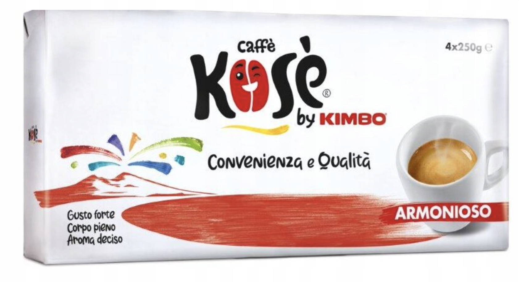 Włoska Kawa mielona Kose By Kimbo 4 x 250 g