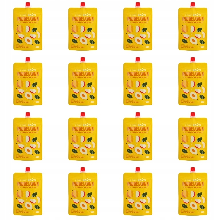 Levně 16 x 200 g Owolovo pěna meruňka jablko Svařovací