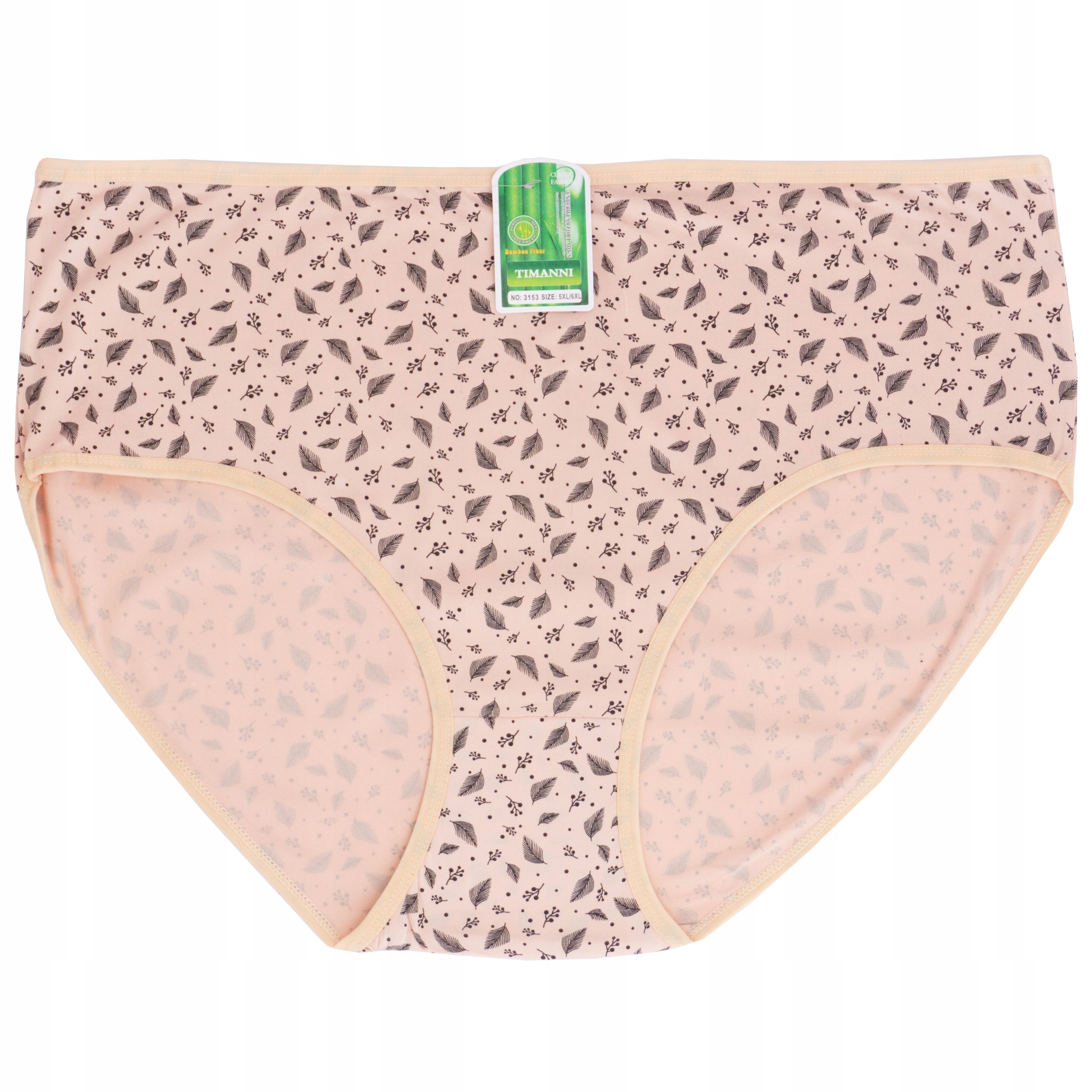 majtki bambus figi damskie 6pak wysoki stan 5/6XL Fason Figi