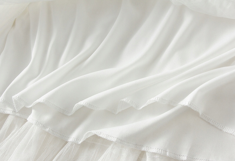 ZWIEWNA DŁUGA PLISOWANA TIULOWA SPÓDNICA NA GUMCES Długość maxi