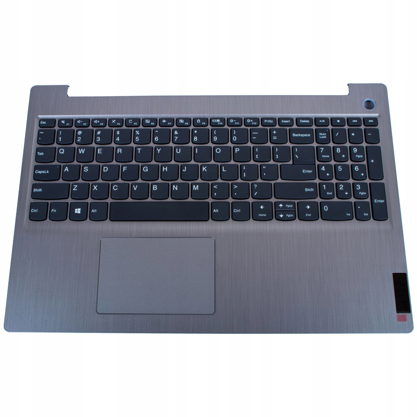Palmrest klávesnice touchpad Lenovo IdeaPad 3 15 IIL05 stříbrná čtečka