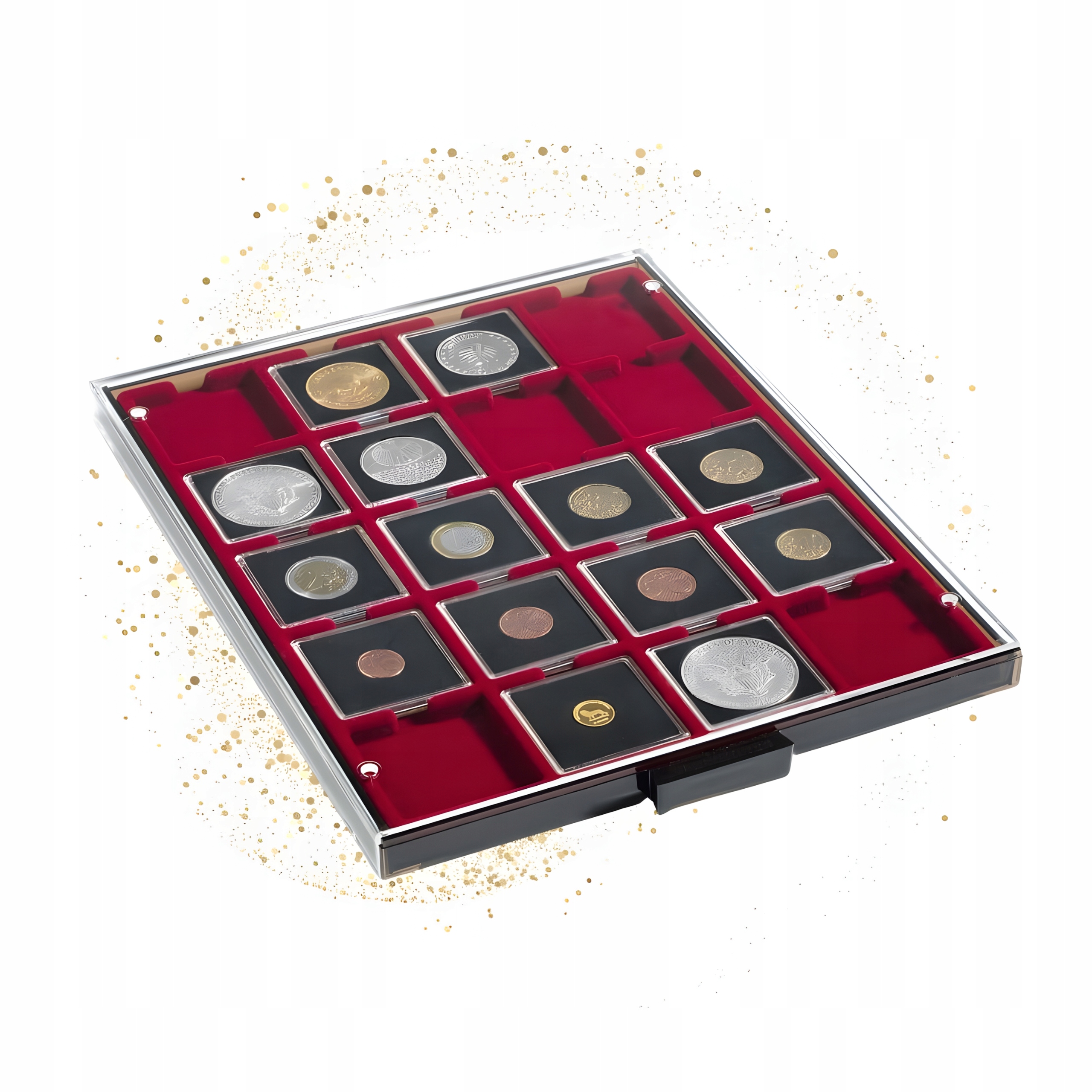 Paleta Mb na mince 50x50 mm Leuchtturm kazeta na 20 mincí v Quadrum