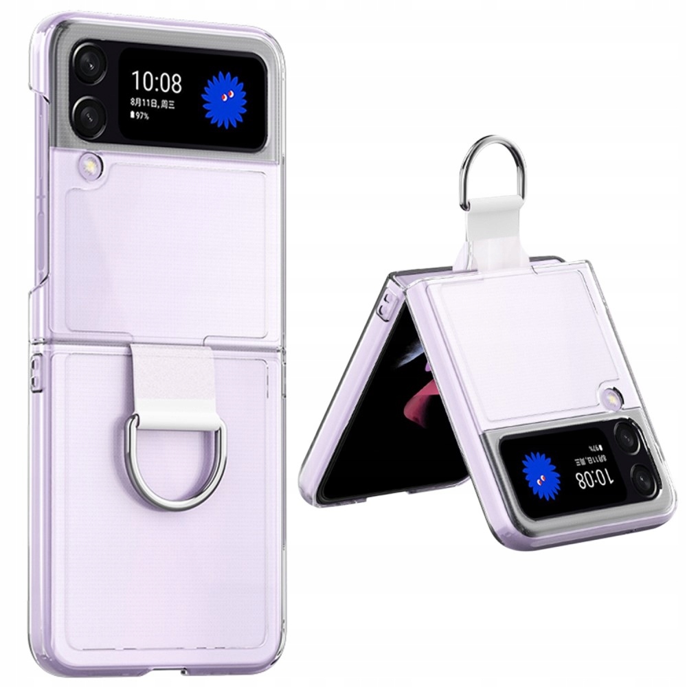 

Etui Clear Case Ring Obudowa do Galaxy Z Flip 4 5G