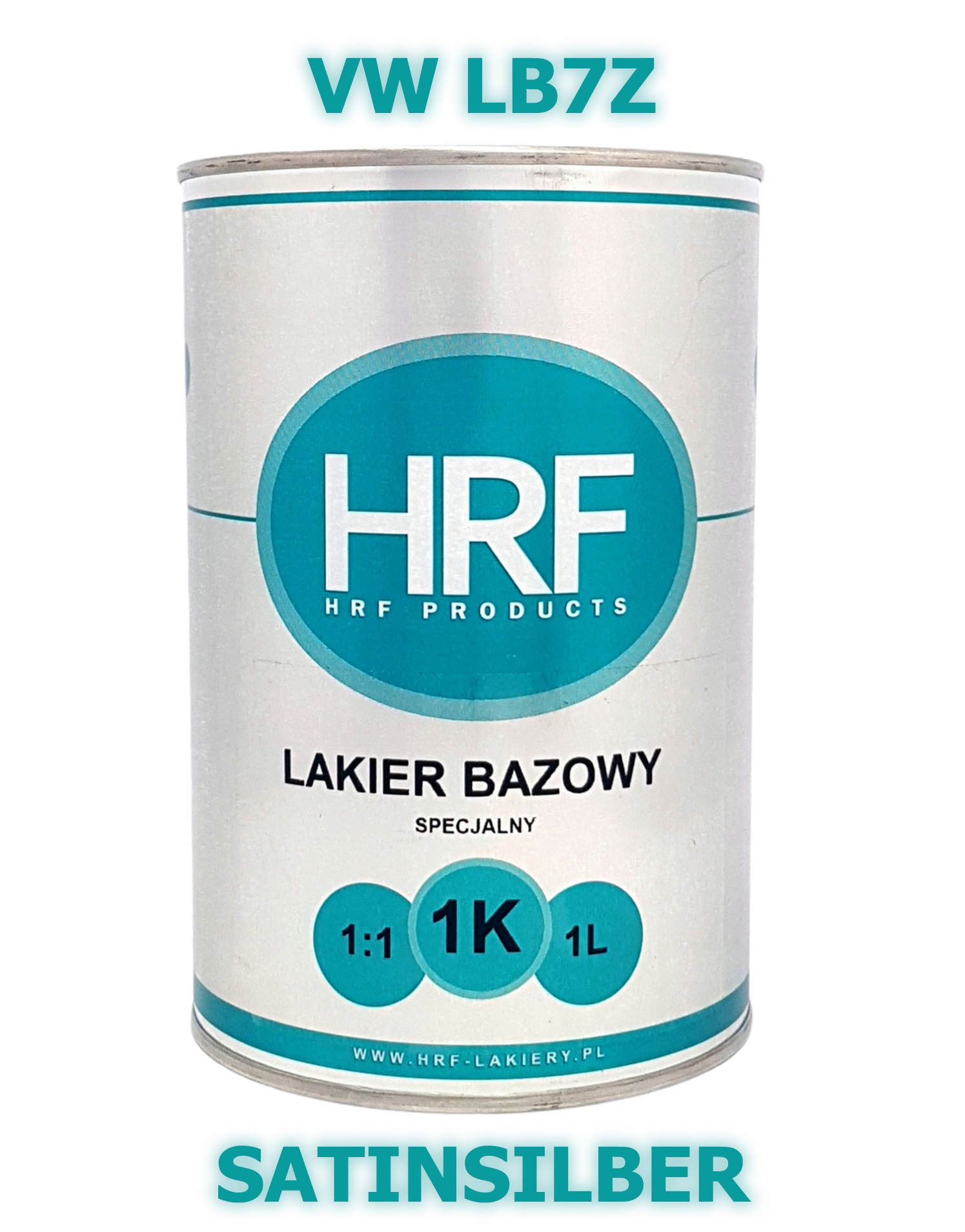 Hrf Lakier Bazowy 1K Vw LB7Z 1:1 Baza 1L Gęsta Satinsilber