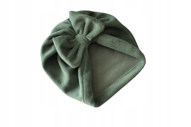 

Czapka turban welur brudna mięta 42-44
