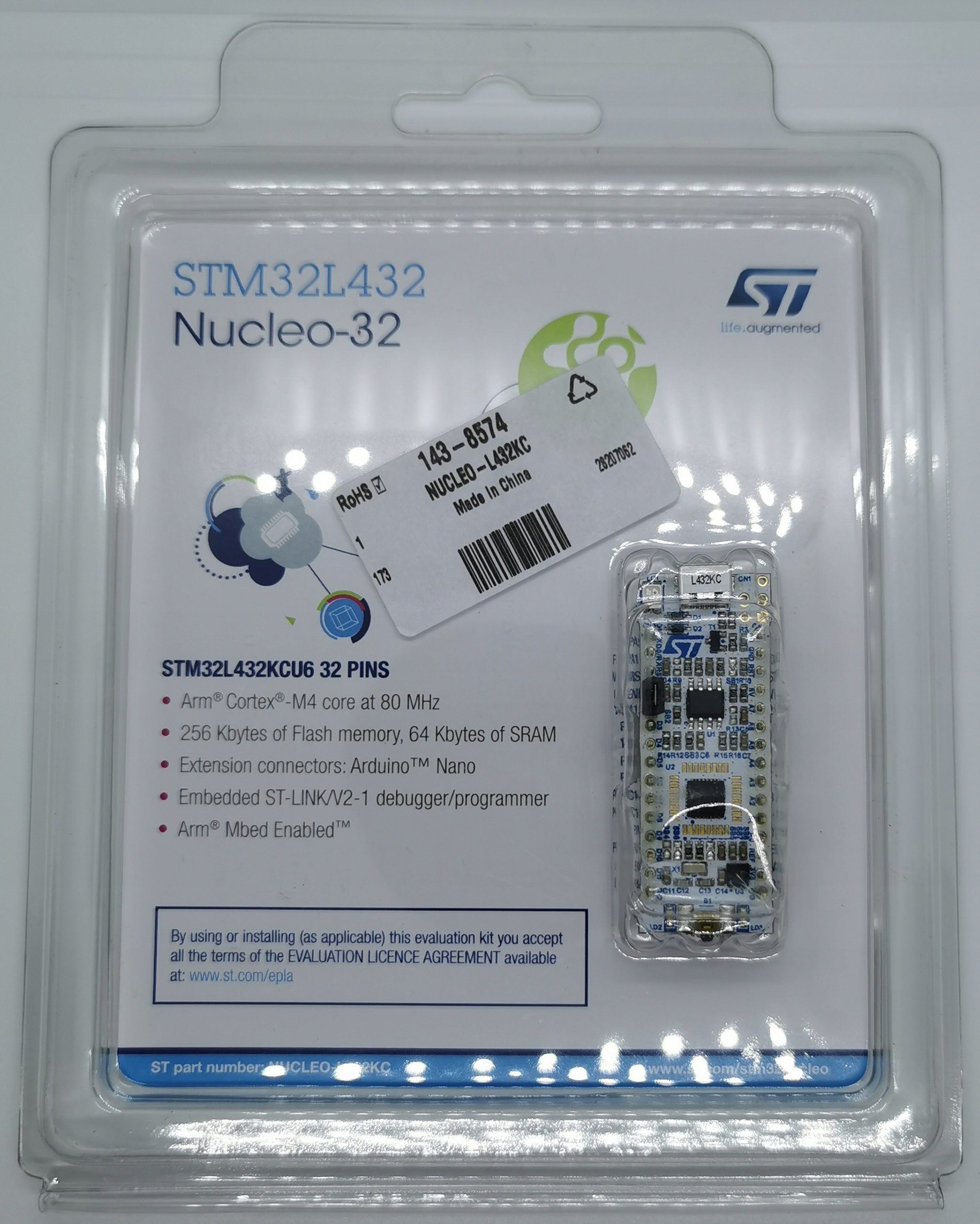 STM32 NUCLEO-L432KC STM32L432KC mbed ARM Cortex-M4 Producent ST