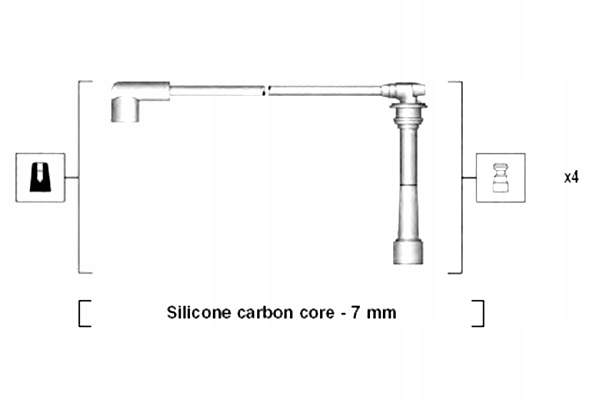MAGNETI MARELLI ZESTAW PRZEWODÓW ZAPŁONOWYCH HYUNDAI COUPE II 1.6