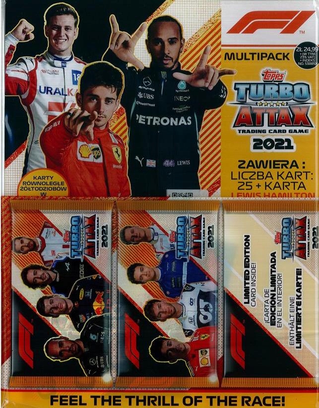 MULTIPACK F1 TURBO ATTAX 2021 - TRADING CARD GAME