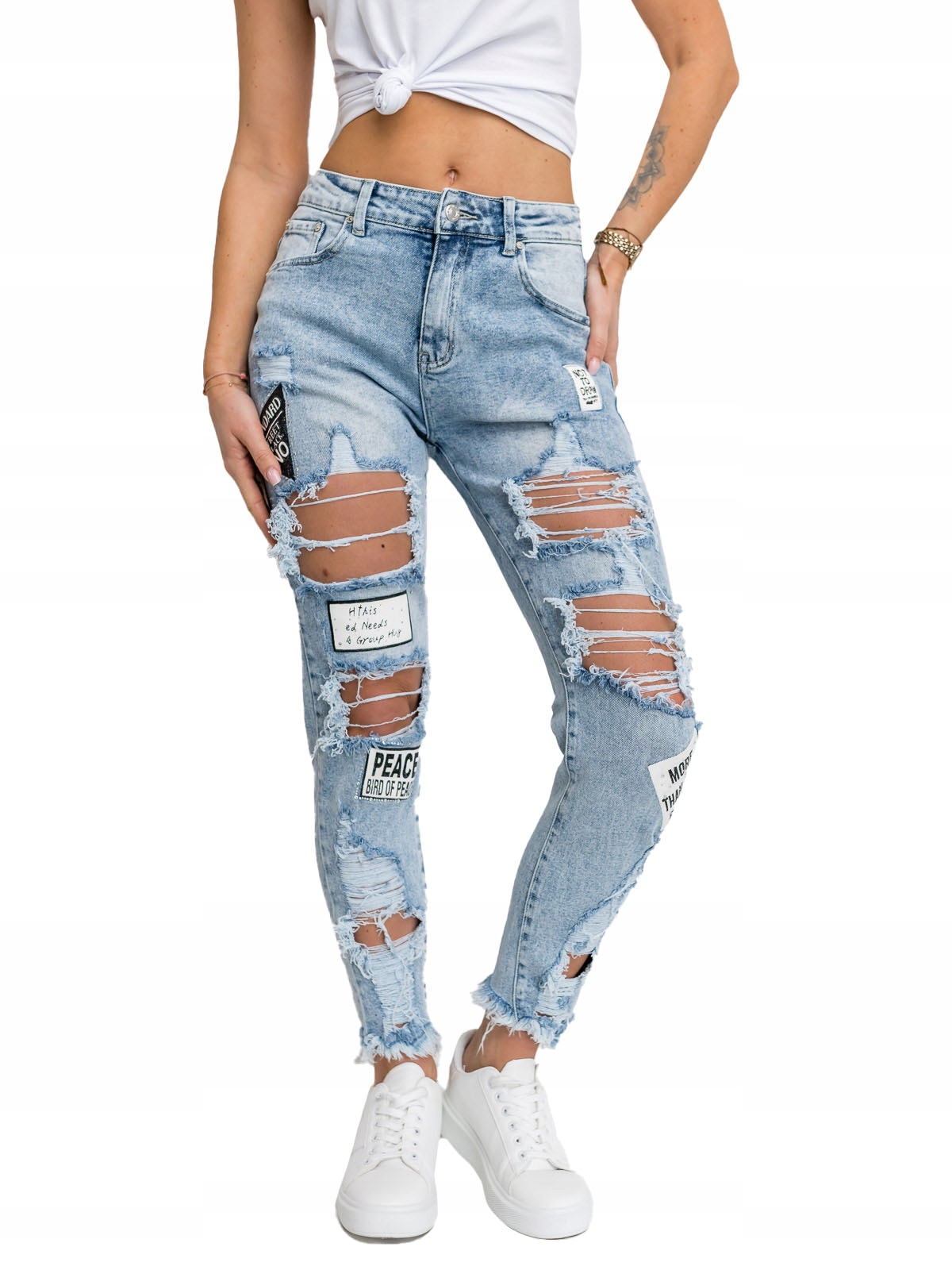 Dámské Džínové Kalhoty Modré JK8602 Denley_l