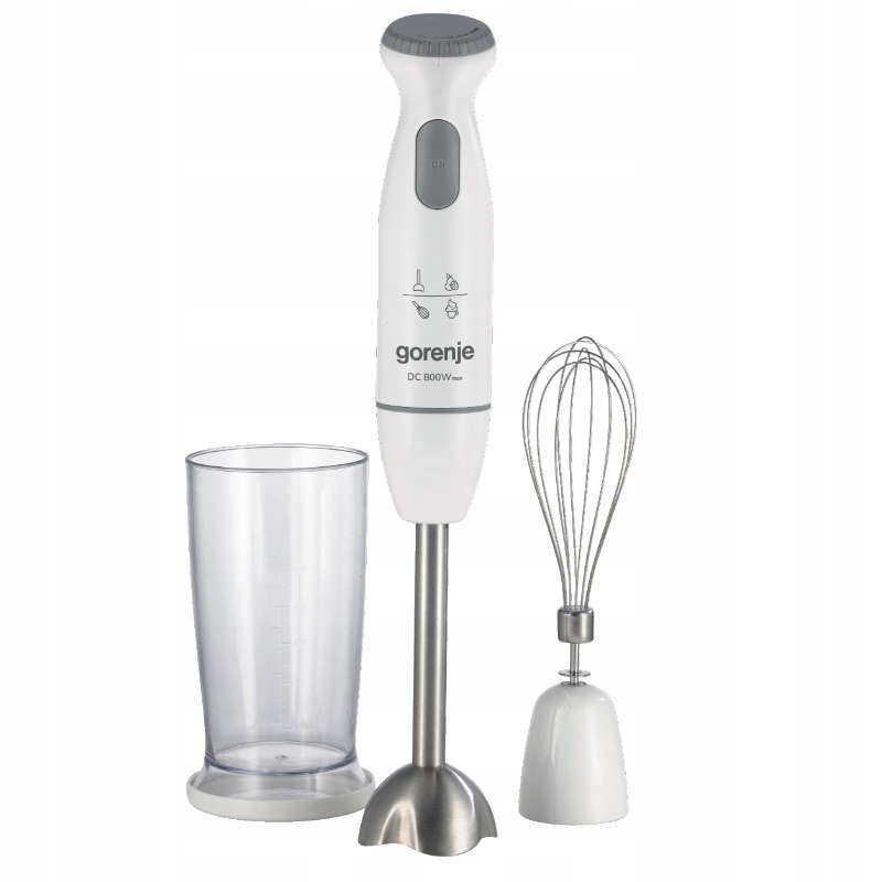 Blender ręczny z ubijaczką misą 800W biały Gorenje