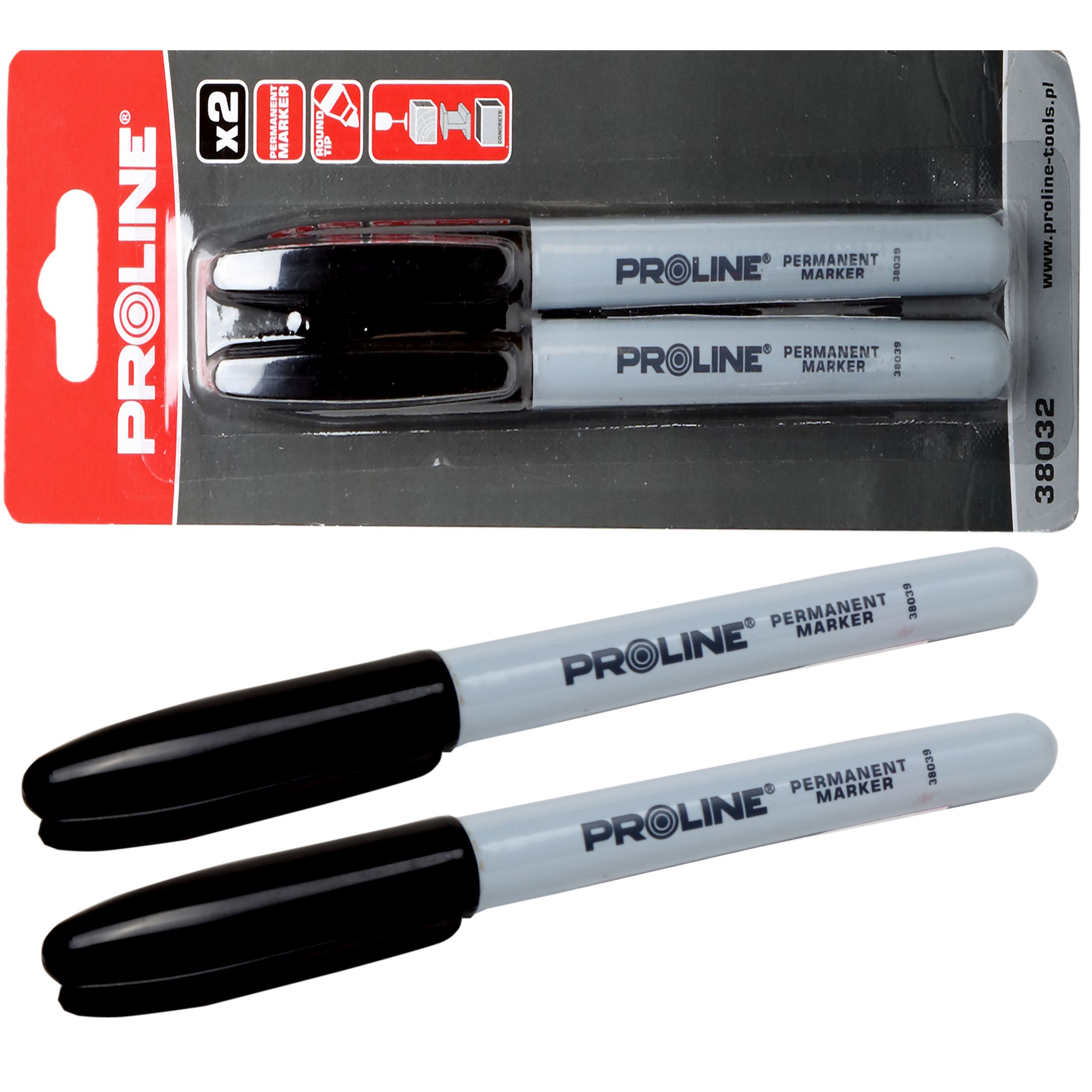 

Proline Markery permanentne czarne, okrągłe 2szt