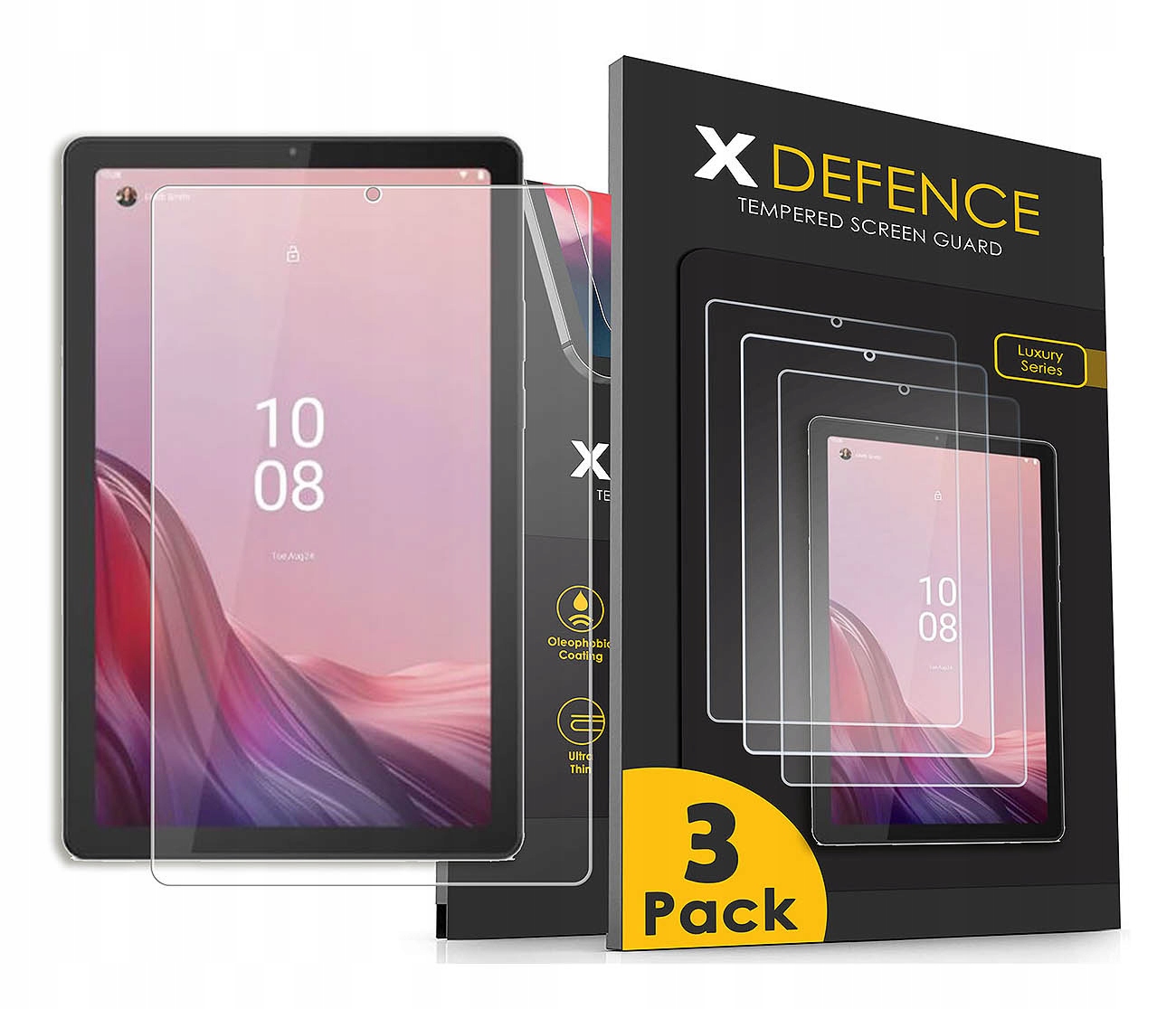 3x Szkło Ochronne Do Lenovo Tab M9 2023 Hybrydowe Szybka Jakość