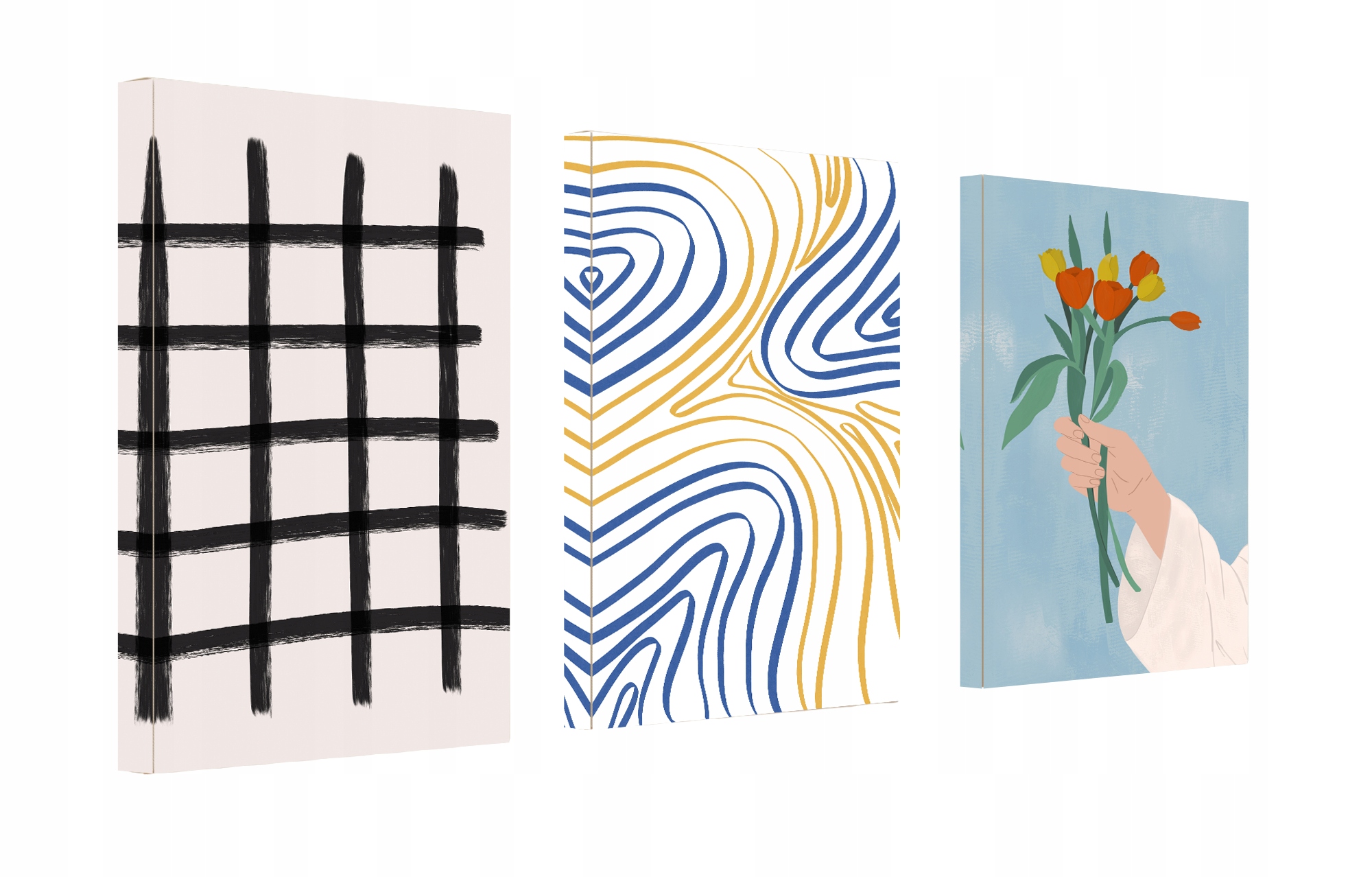 Obraz Do Obývacího Pokoje, Ložnice Na Plátně Triptych Moderní Styl 120x60