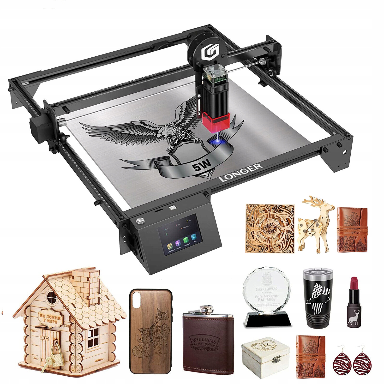 Grawer laserowy LONGER RAY5 5W 32-Bit 400x400mm