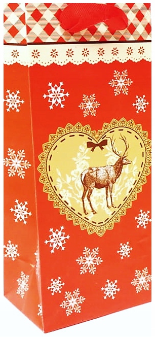 

Świąteczna Torebka na Perfumy, Upominek 22/10/7 cm