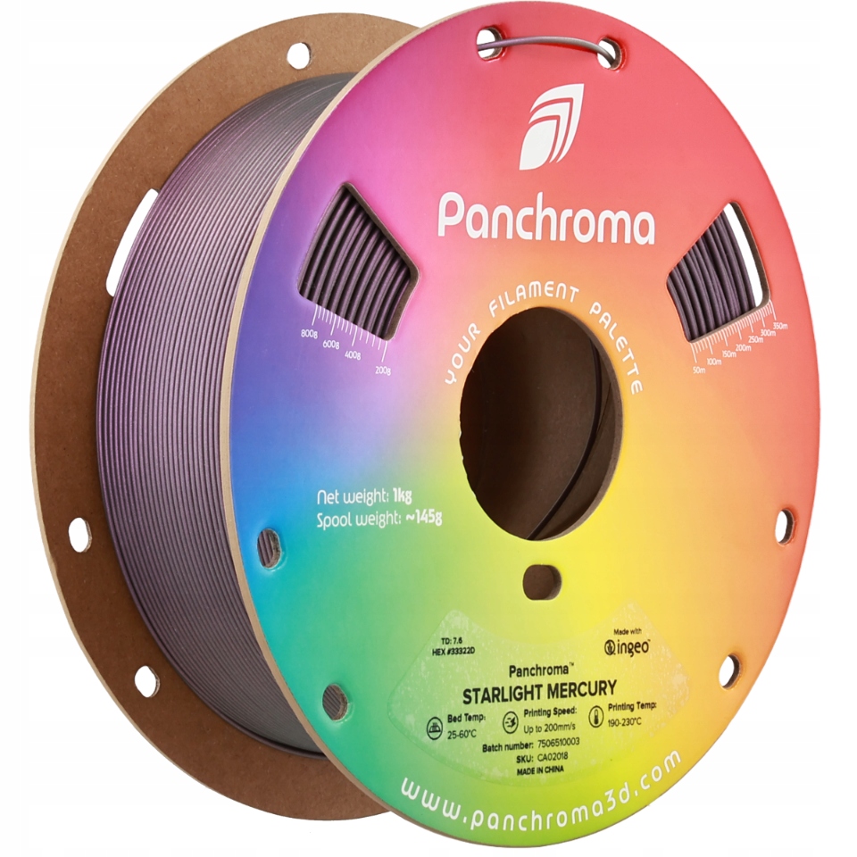 Filament Polymaker Panchroma Pla Starlight Mercury 1,75 mm 1 kg