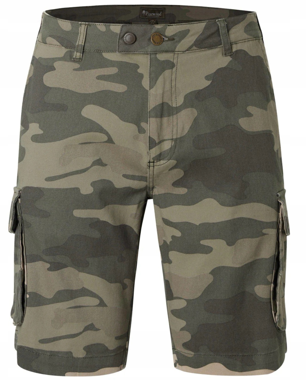 Kraťasy trekové kraťasy Pinewood Värnamo Serengeti khaki camou