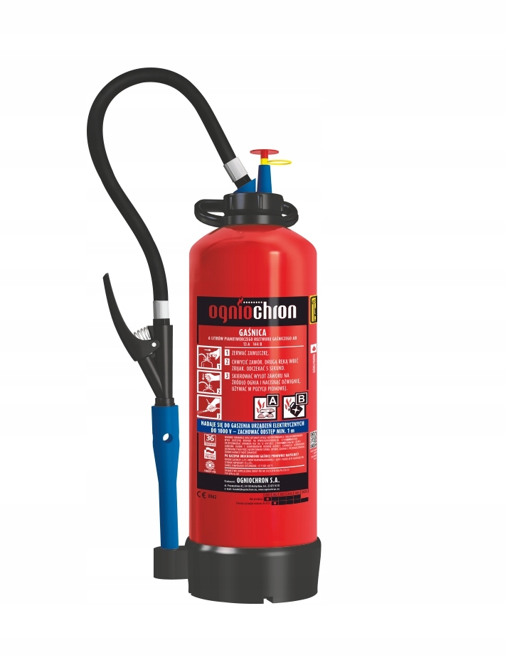 Gaśnica pianowa 6 litrów GPN-6z AB