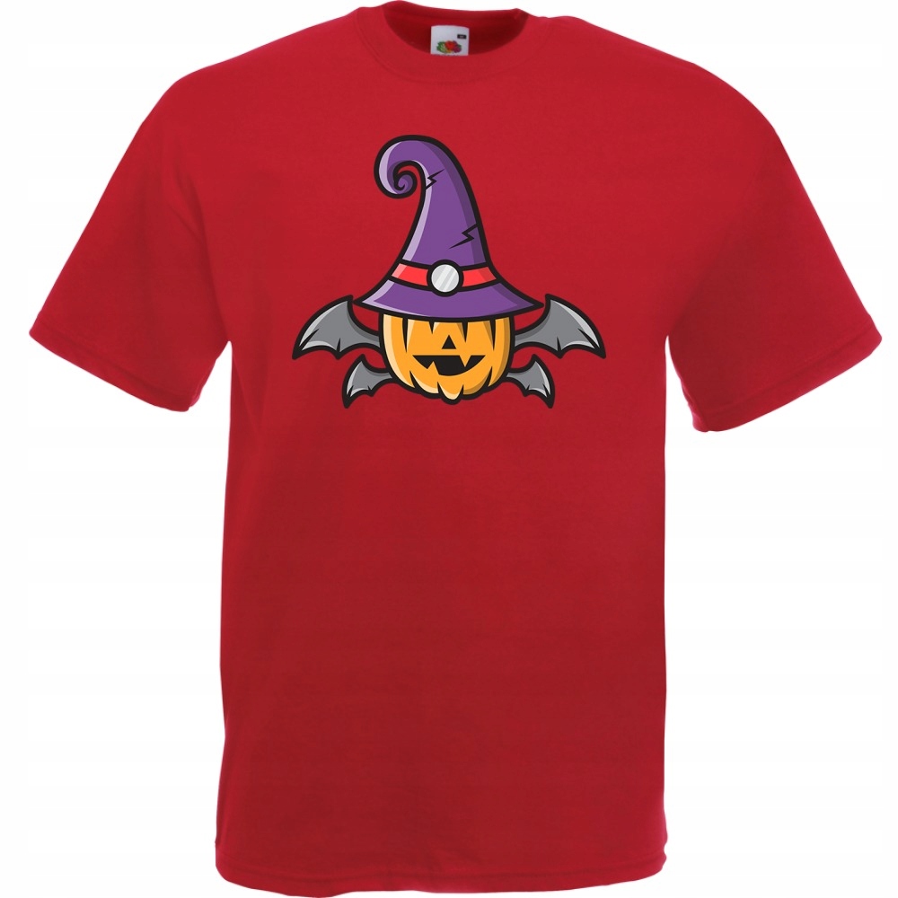 

Koszulka halloween czarownica dynia XXL ceglana cz