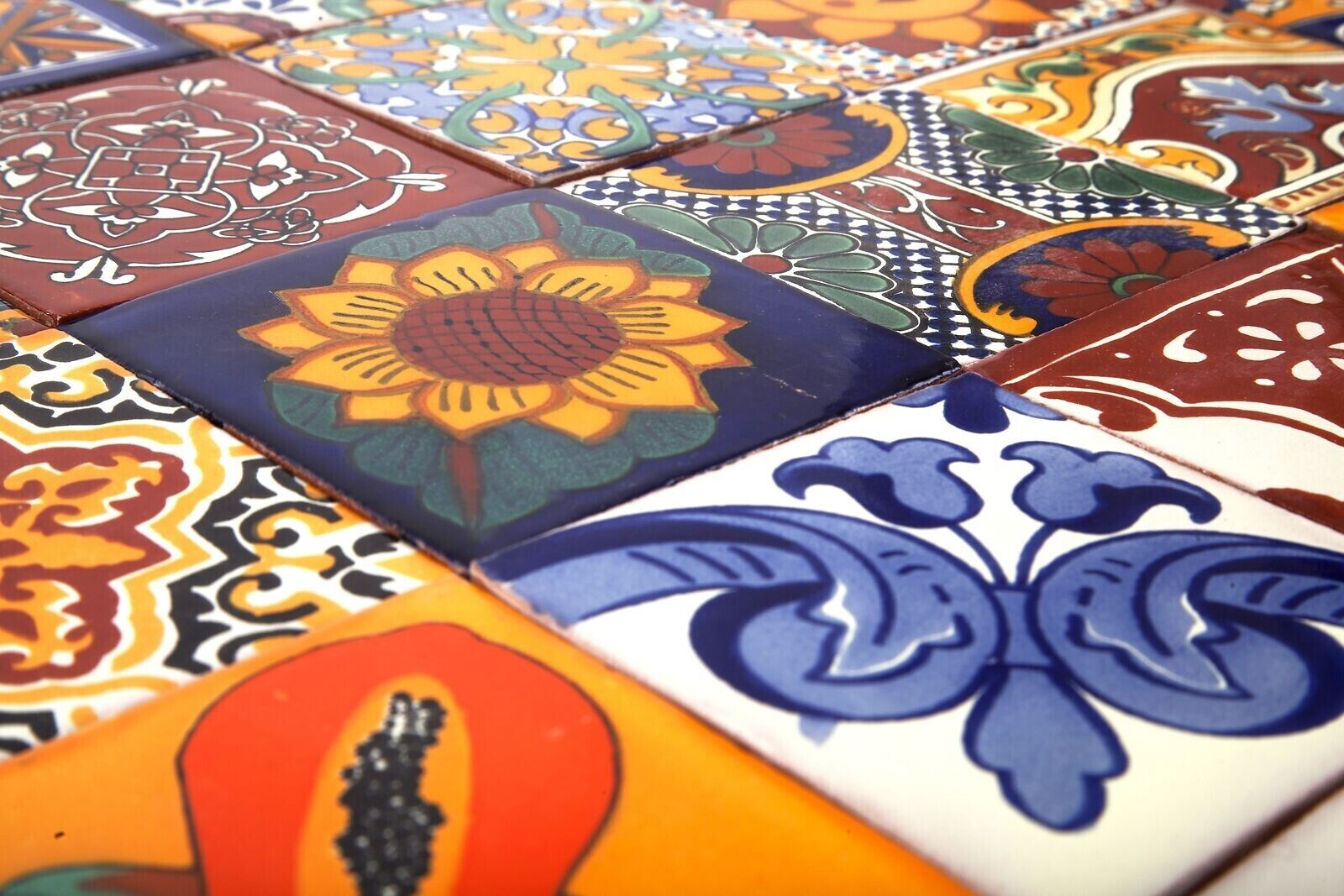 Kolorowe meksykańskie Płytki ceramiczne Ścienne Kuchenne 30 szt - Conrado Kod producenta mix6