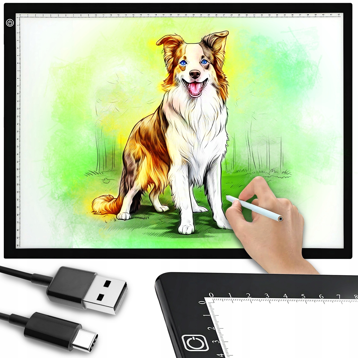 Tablet Graficzny Deska Kreślarska Do Szkicowania Rysowania Duża A3