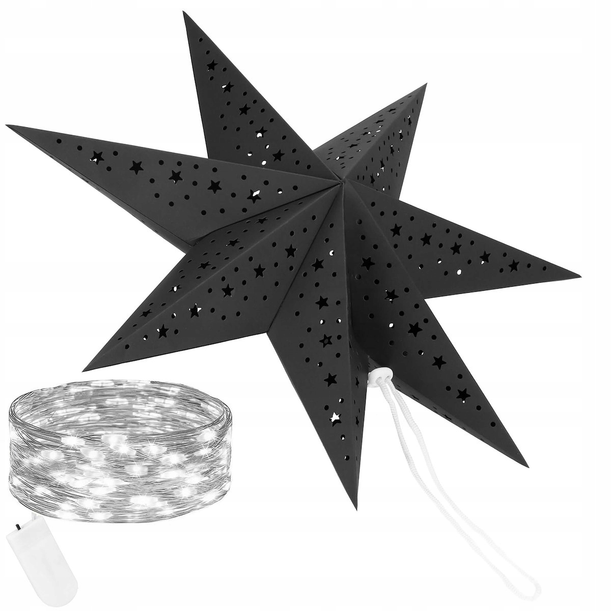 

Gwiazda Dekoracyjna 10LED Papierowa 50cm Witraż