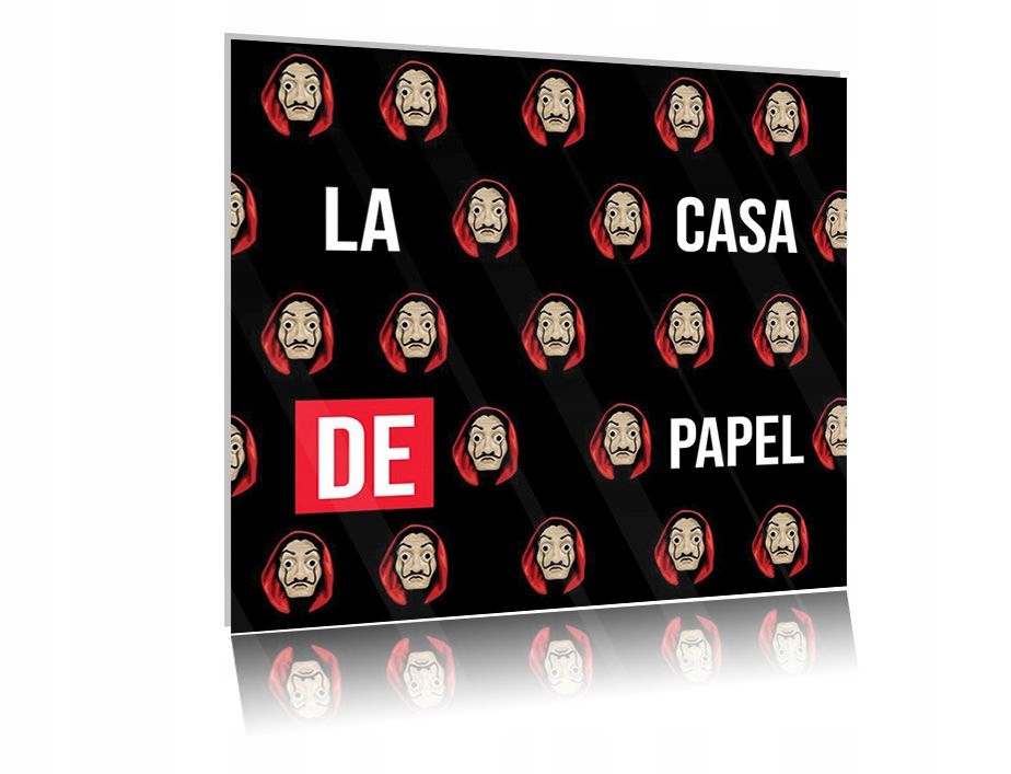 

Obraz szklany na szkle Dom Z Papieru 05 30x30