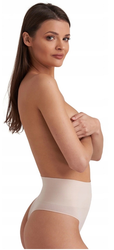 GATTA STRING CORRECT STRINGI WYSZCZUPLAJĄCE Z WYSOKIM STANEM BEŻOWE S EAN (GTIN) 5904383910466