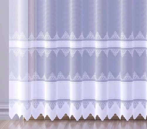 Mg Záclona 618/479 Bílá 400x160 cm Hotová S Páskou M