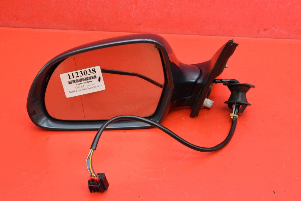 mirror left LZ7H EU 020931 AUDI A4 B8 07-11 6 PIN